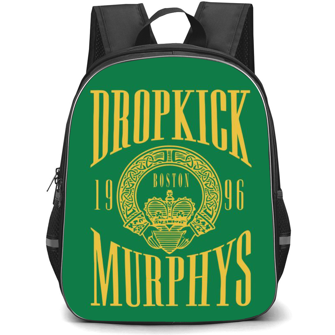 Dropkick Murphys Backpack StudentPack - Dropkick Murphys Vintage Word Art On Green Background