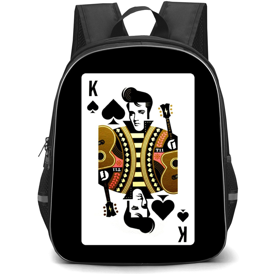 Elvis Presley Backpack School Bag StudentPack - King Spade Cart Sticker