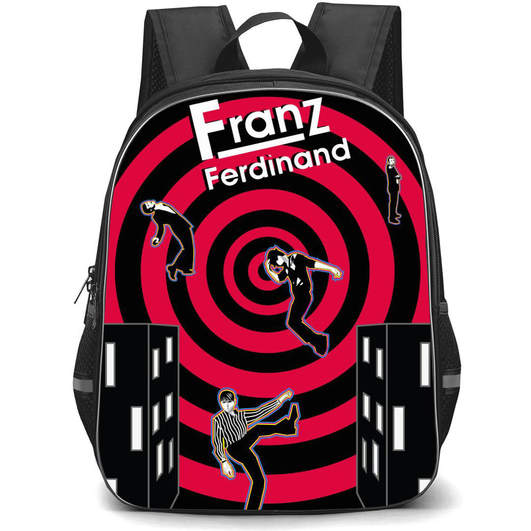 Pop Star Franz Ferdinand Backpack StudentPack - Band Swirl Background Series Poster