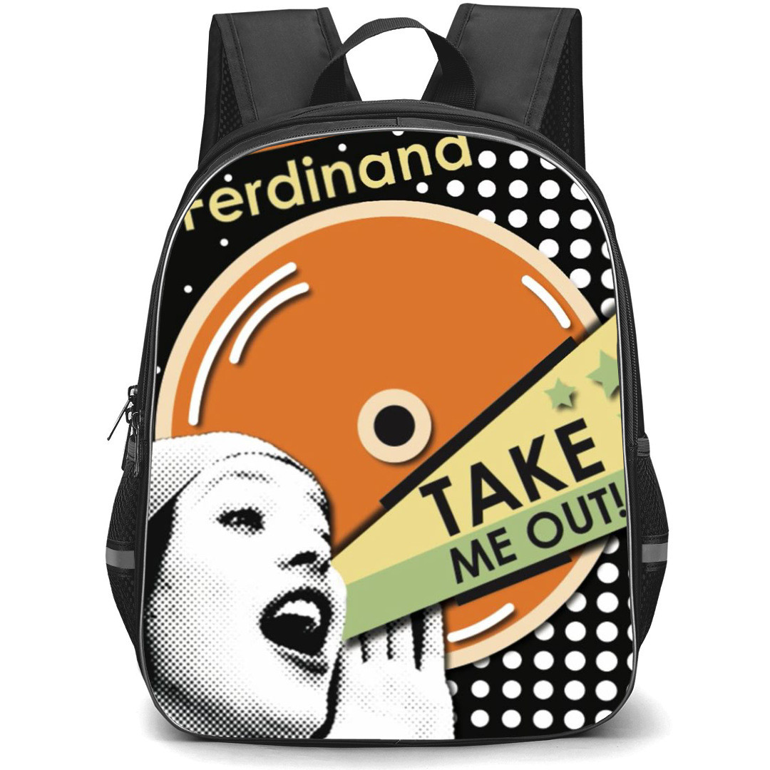 Pop Star Franz Ferdinand Backpack StudentPack - Retro Take Me Out Poster