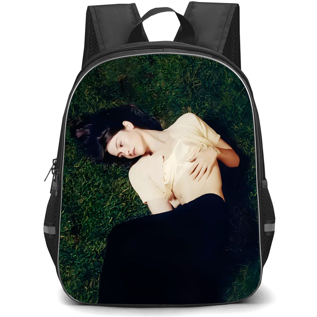 Gracie Abrams Backpack StudentPack - Gracie Abrams Laying On Grass Photoshoot Poster
