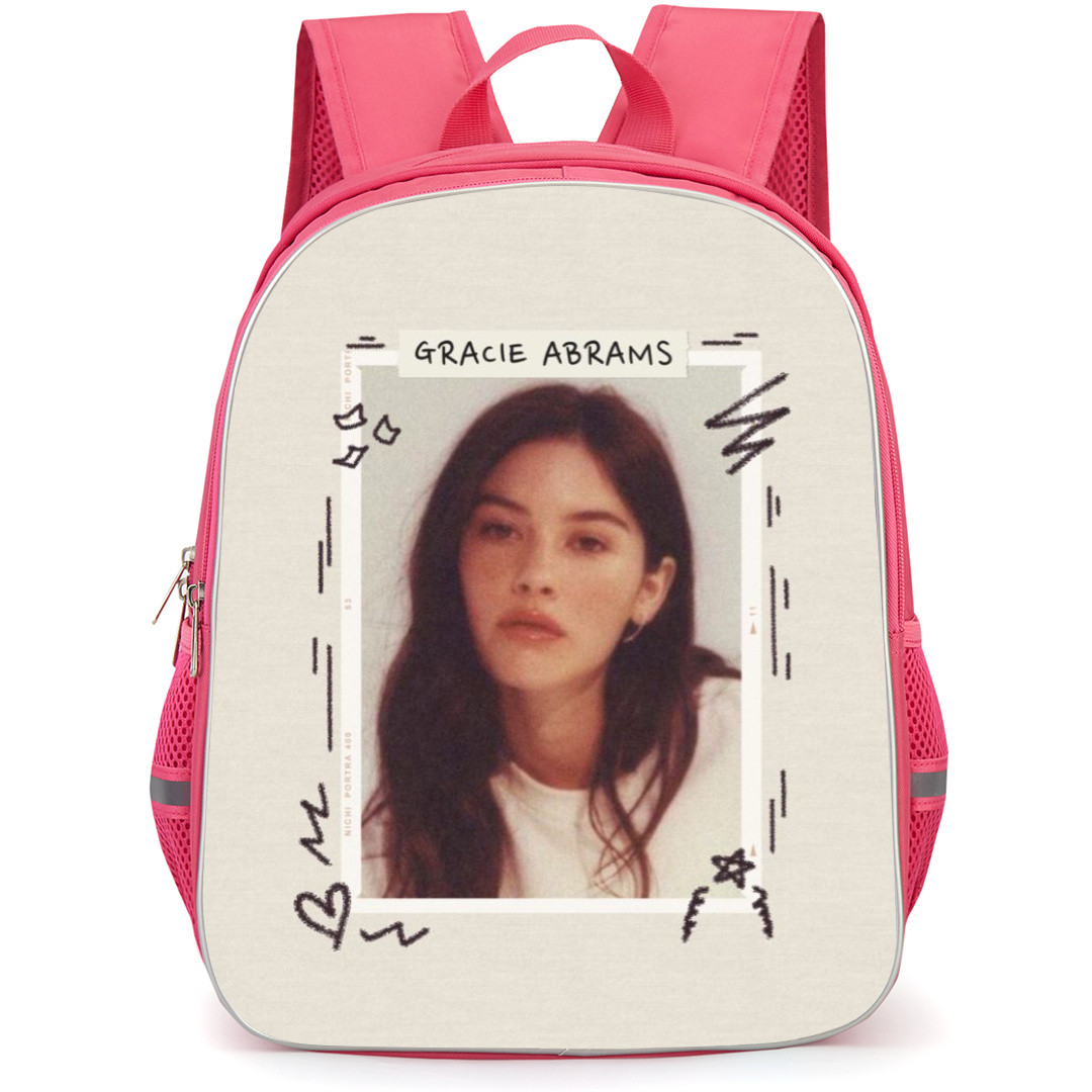 Gracie Abrams Backpack StudentPack - Gracie Abrams Retro Portrait In A Frame On White Background