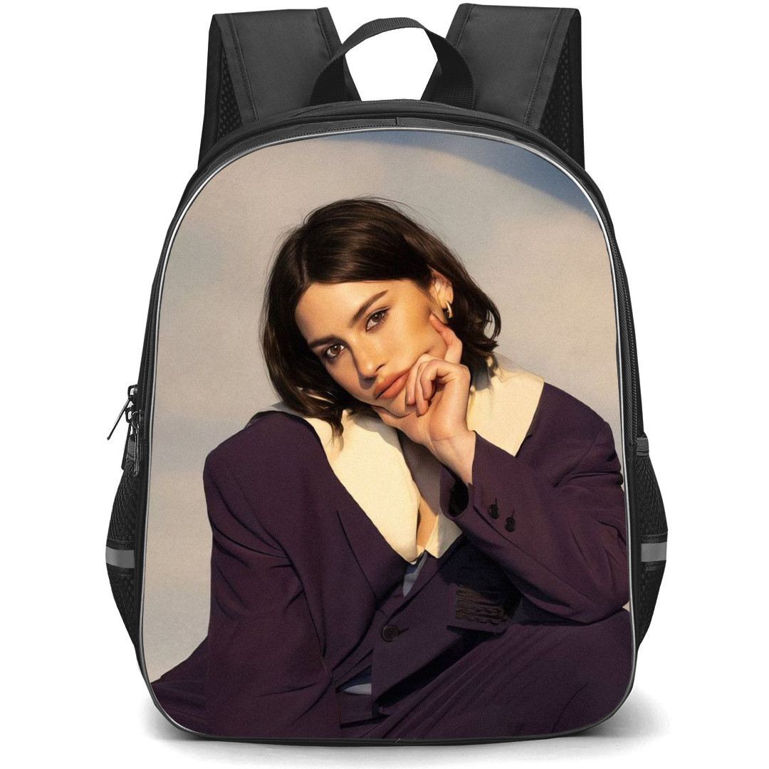 Gracie Abrams Backpack StudentPack - Gracie Abrams Wearing Purple Dress Portrait Poster