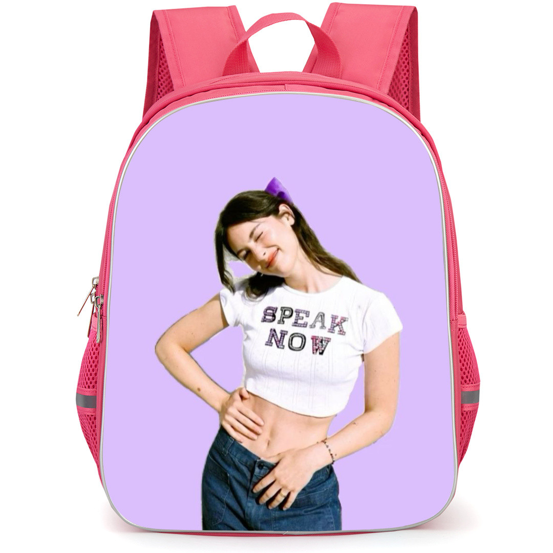 Gracie Abrams Backpack StudentPack - Gracie Abrams Wearing White T-Shirt On Purple Background