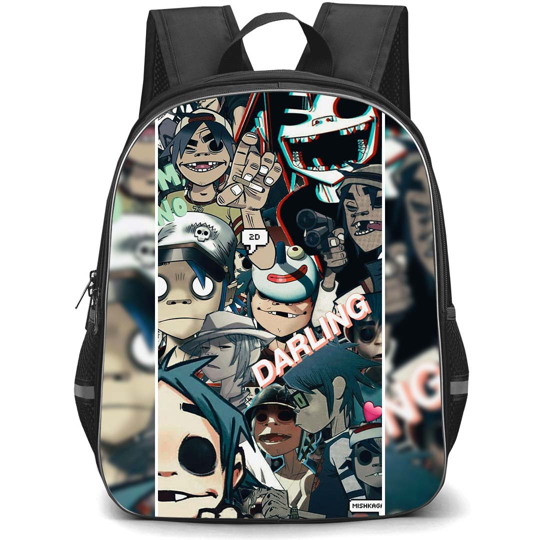 Gorillaz Backpack StudentPack - Gorillaz 2d Multiple Image Poster