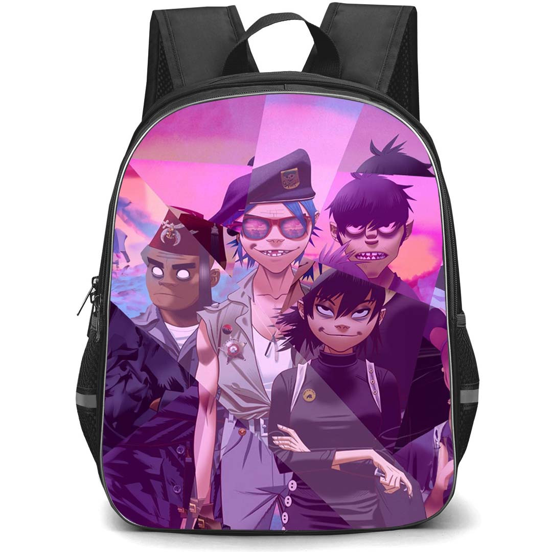 Gorillaz Backpack StudentPack - Gorillaz Anime Art Poster