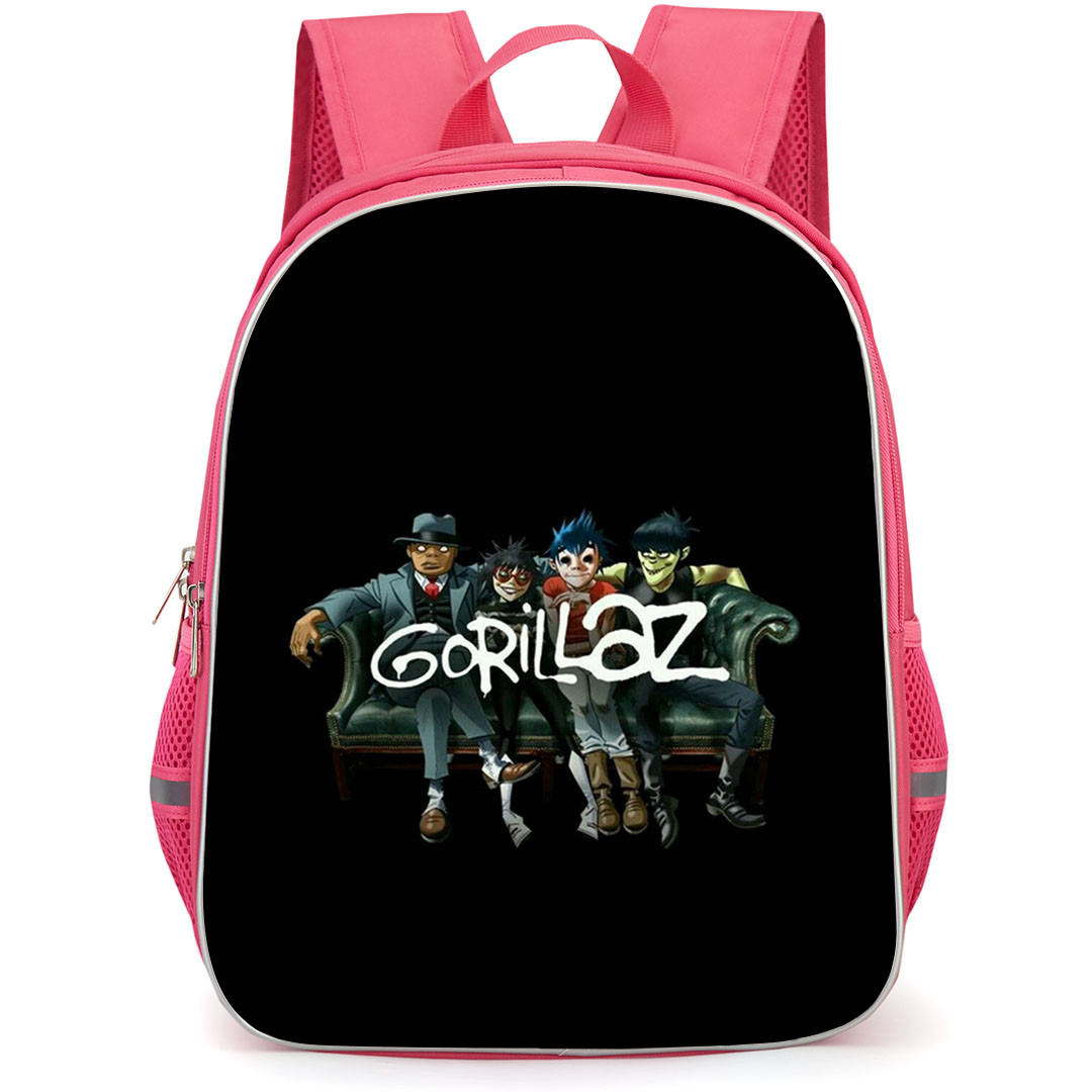 Gorillaz Backpack StudentPack - Gorillaz Members On A Couch Art Poster