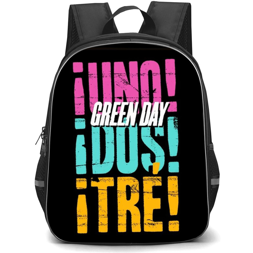 Green Day Backpack StudentPack - Green Day Teddy Bear Illustration Art Poster