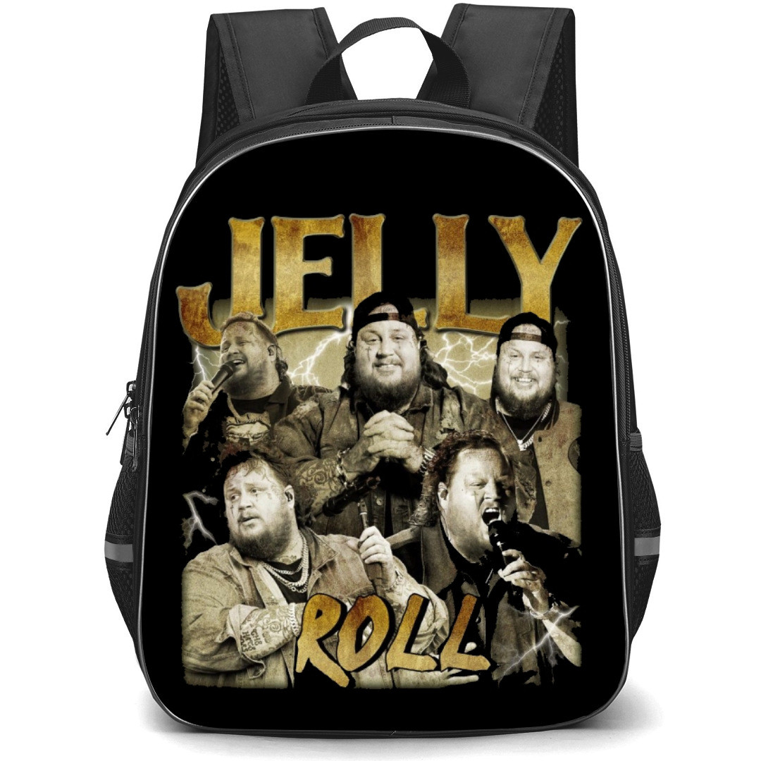 Jelly Roll Backpack StudentPack - Jelly Roll Collage Gold Background