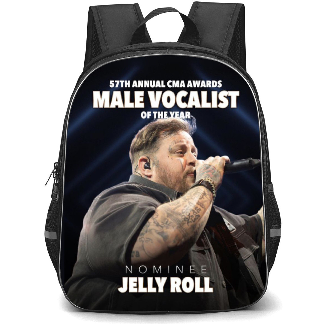 Jelly Roll Backpack StudentPack - Jelly Roll Male Vocalist Of The Year Nominee Side Pose