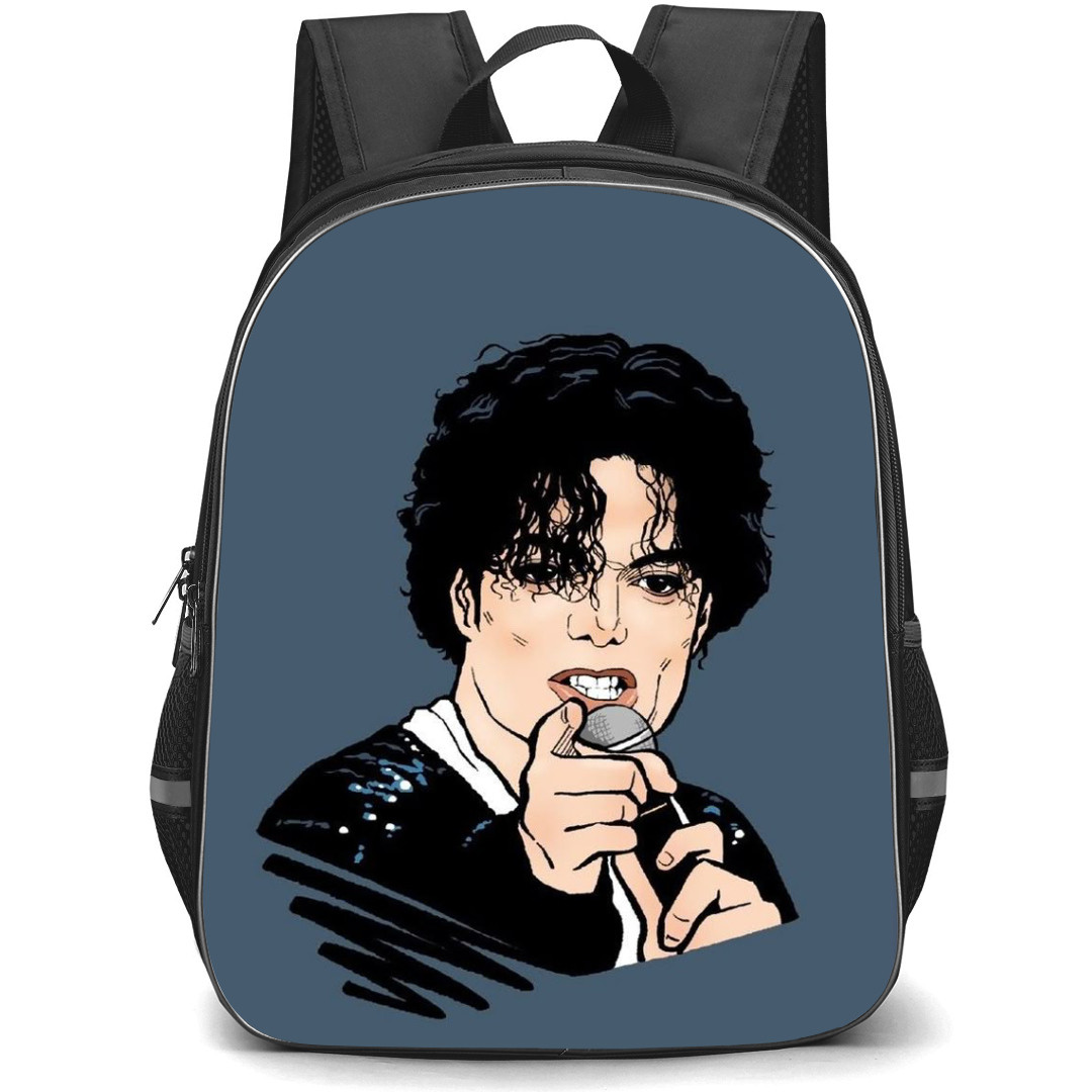 Michael Jackson Backpack StudentPack - Michael Jackson Avatar Blue Background