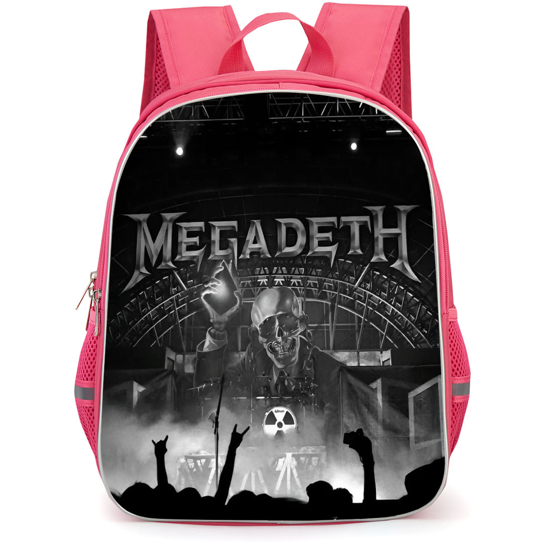Megadeth Backpack School Bag StudentPack - Megadeth Grayscale Concert Poster