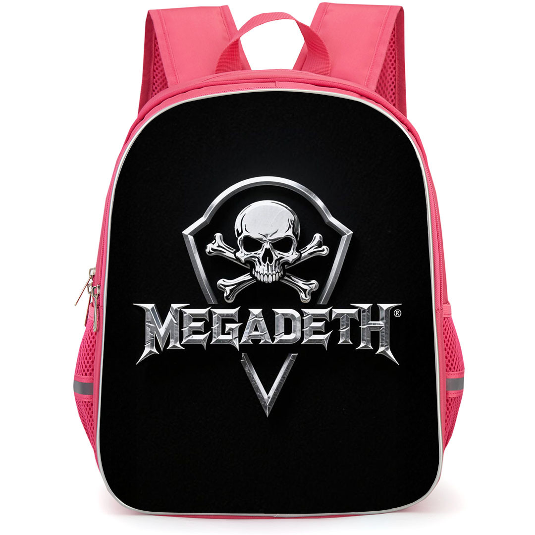 Megadeth Backpack School Bag StudentPack - Megadeth Logo On Black Background