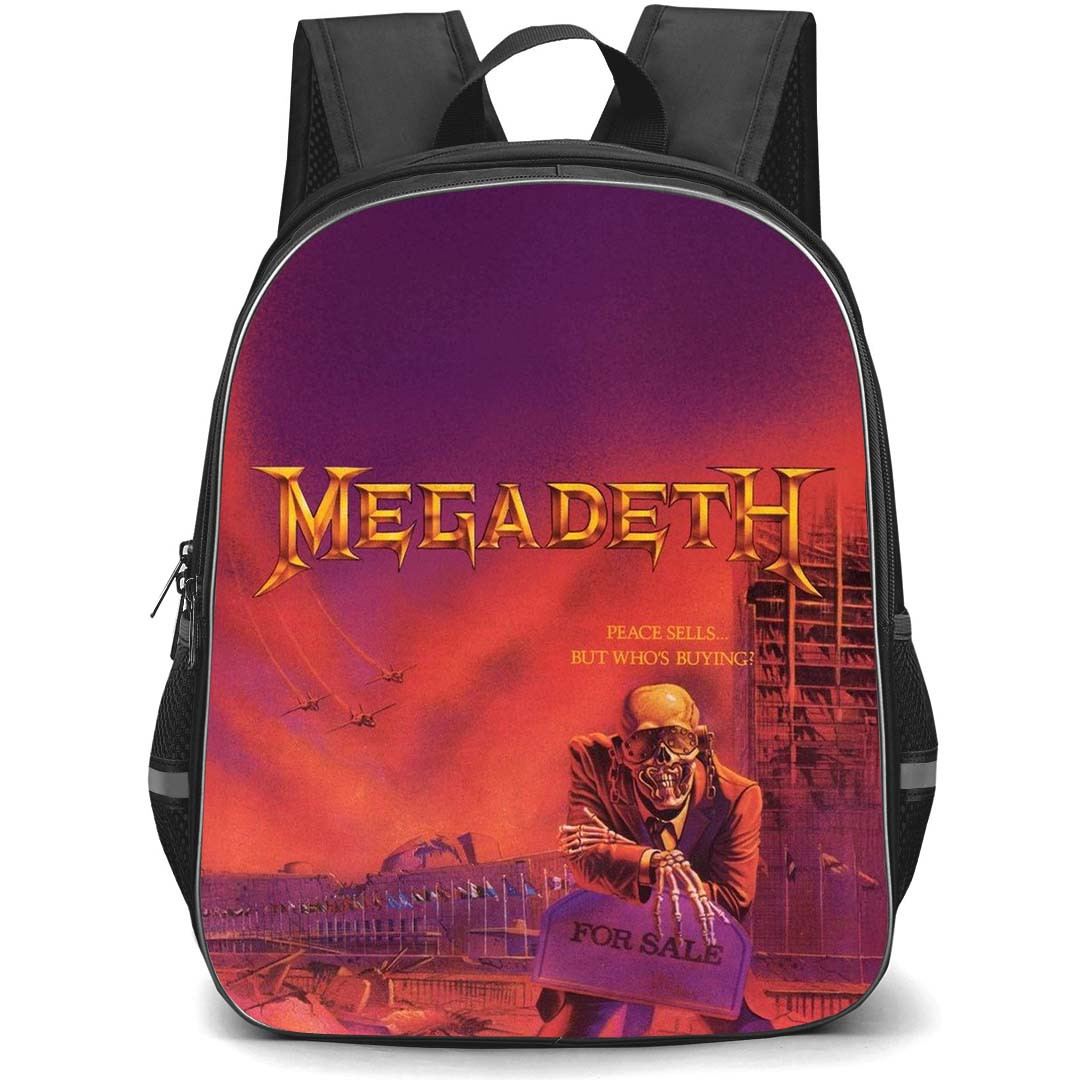Megadeth Backpack School Bag StudentPack - Megadeth Peace Sells 2004 Remaster Poster