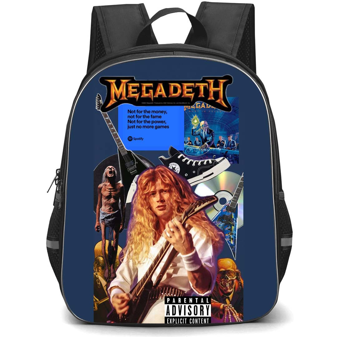Megadeth Backpack School Bag StudentPack - Megadeth Retro Poster Sticker