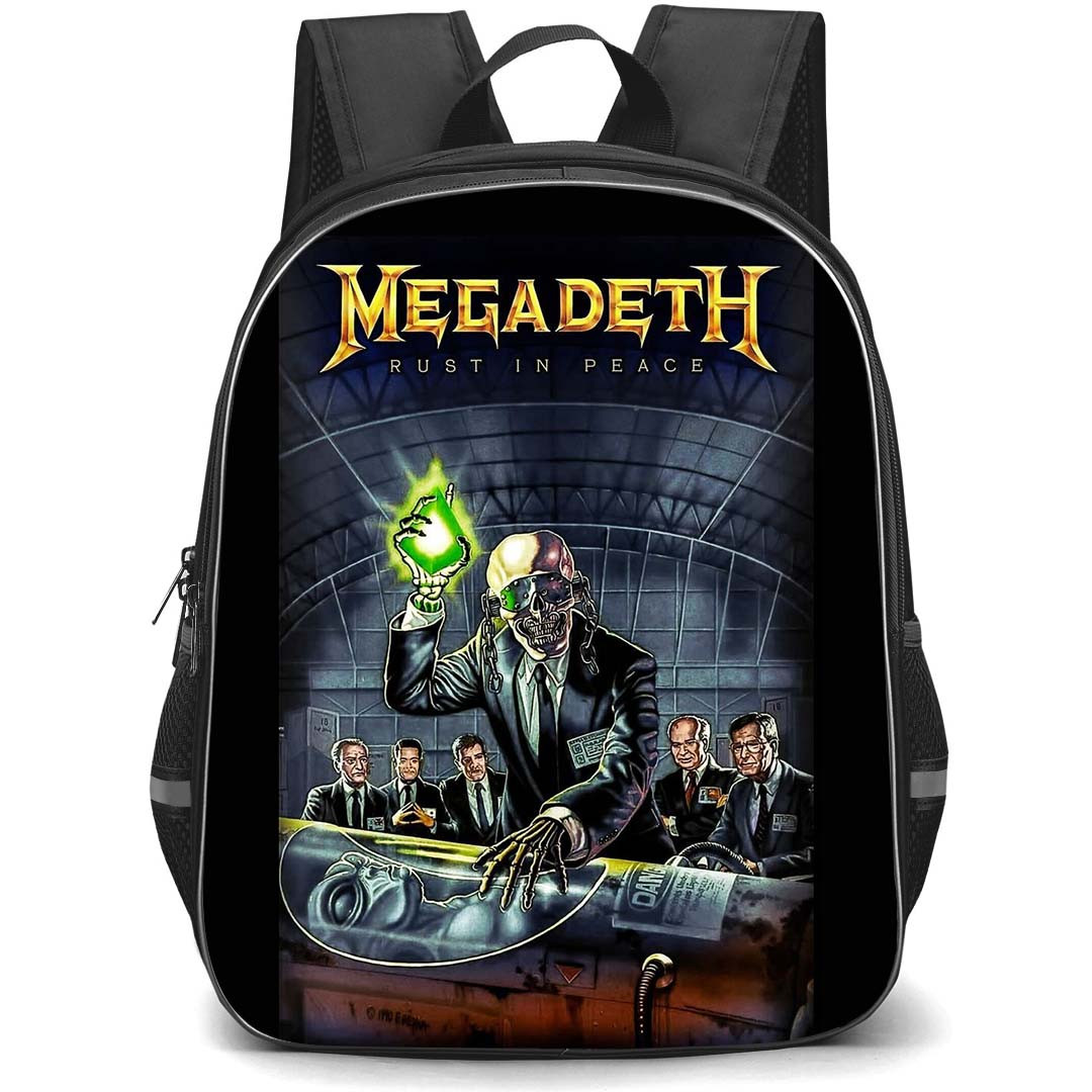 Megadeth Backpack School Bag StudentPack - Megadeth Rust In Peace Album Cover Poster
