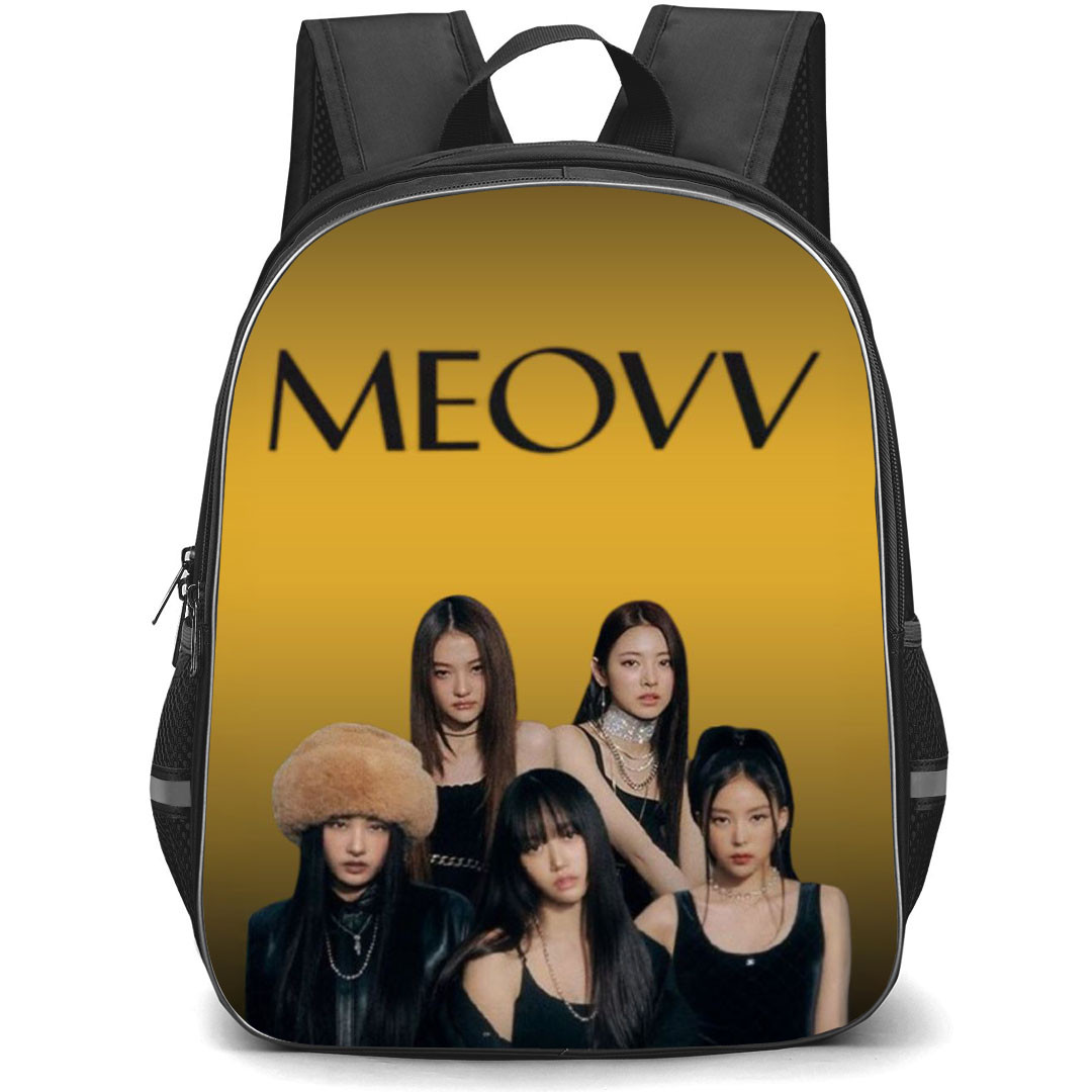 Pop Star Meovv Backpack StudentPack - Group Portrait On Golden Background