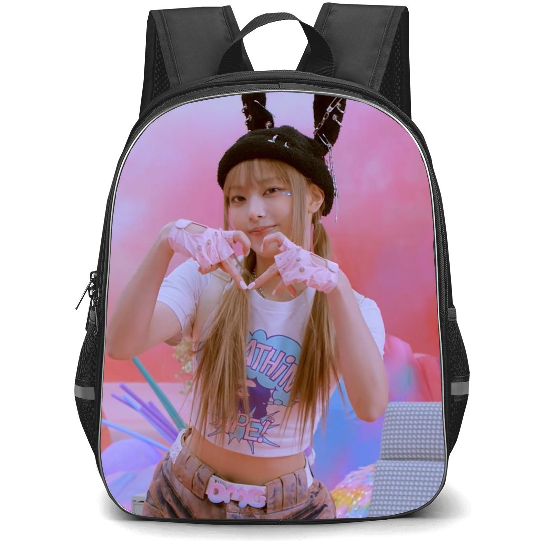 New Jeans Haerin Backpack StudentPack - Haerin Heart Pose