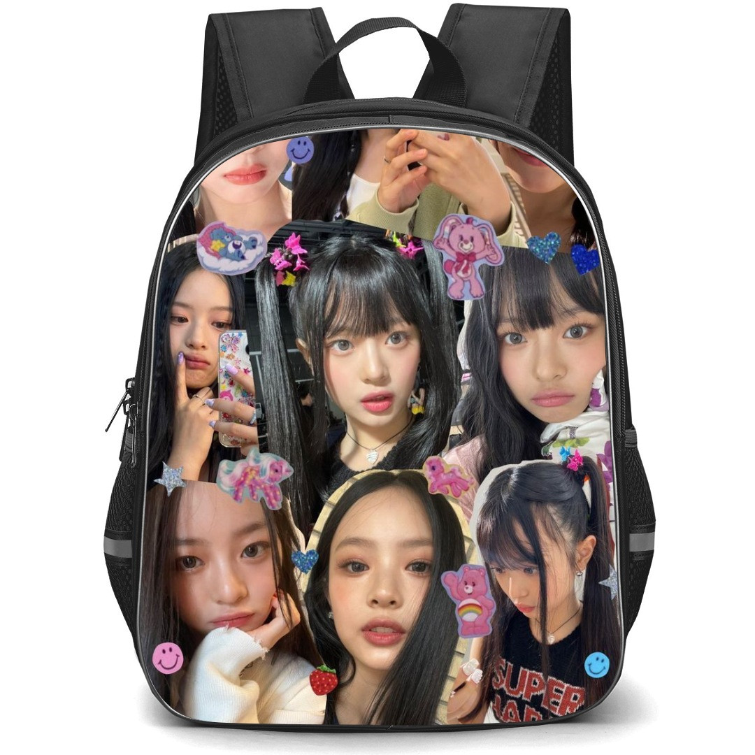 New Jeans Hanni Backpack StudentPack - Hanni Expressions Collage