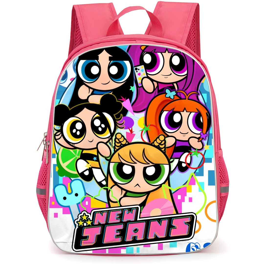 New Jeans Backpack StudentPack - New Jeans Members The Powerpuff Girls Poster