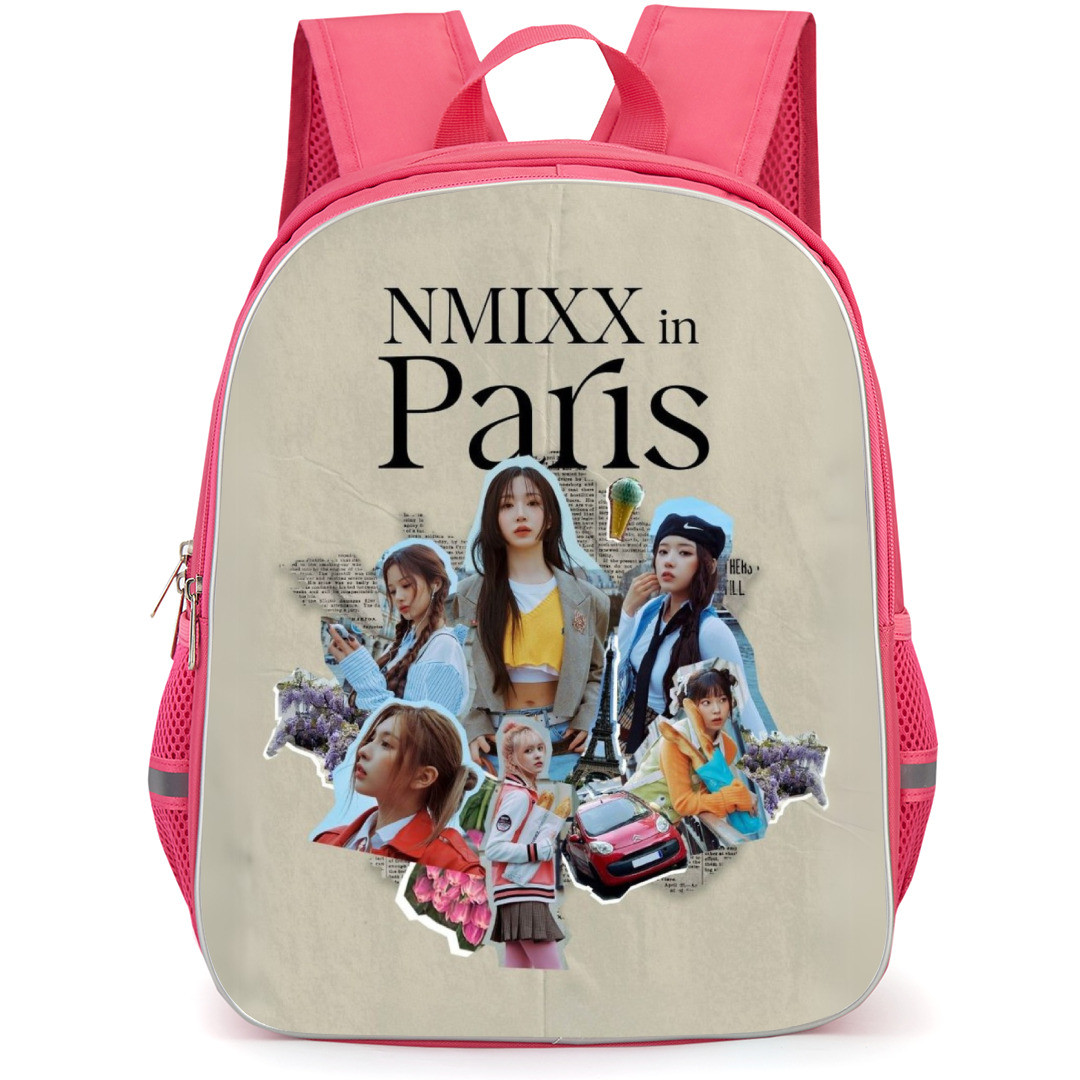 NMIXX Backpack StudentPack - NMIXX In Paris Collage