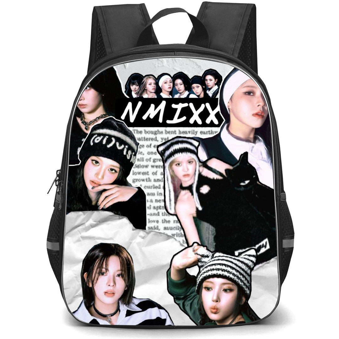 NMIXX Backpack StudentPack - NMIXX Sticker Art White Background