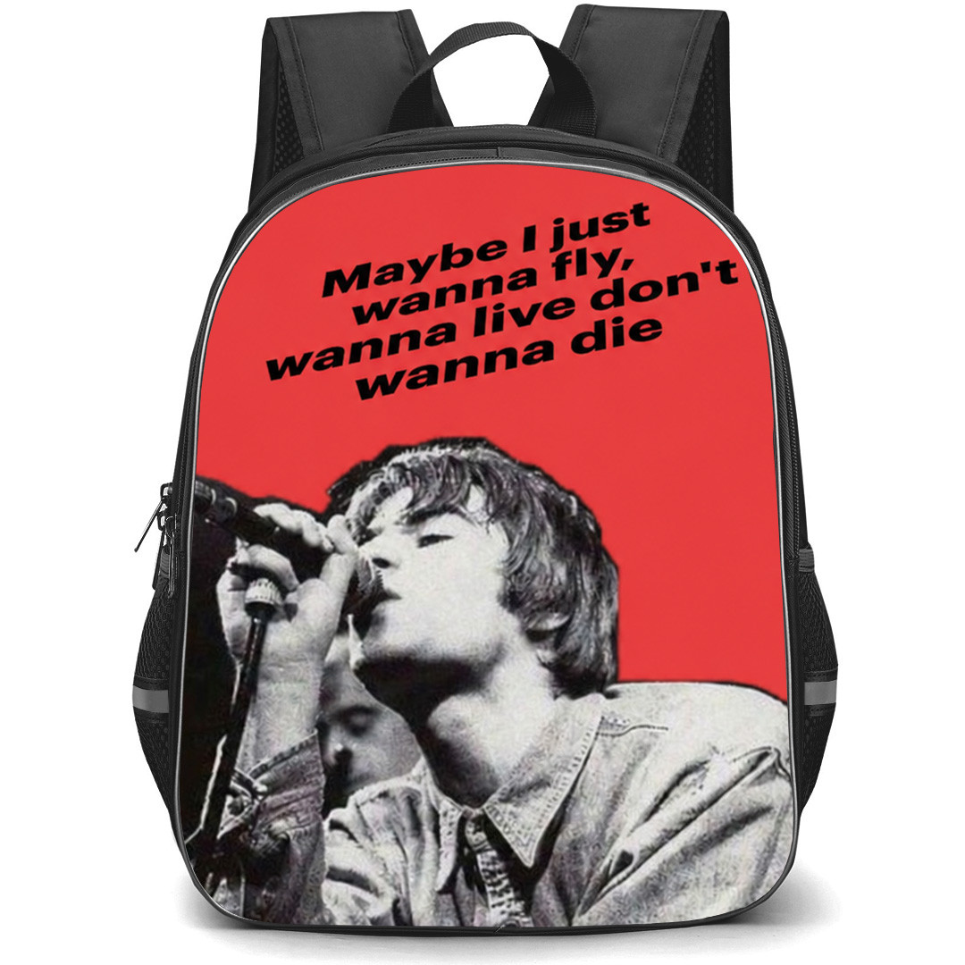 Oasis Backpack School Bag StudentPack - Dont Wanna Die Singing Poster