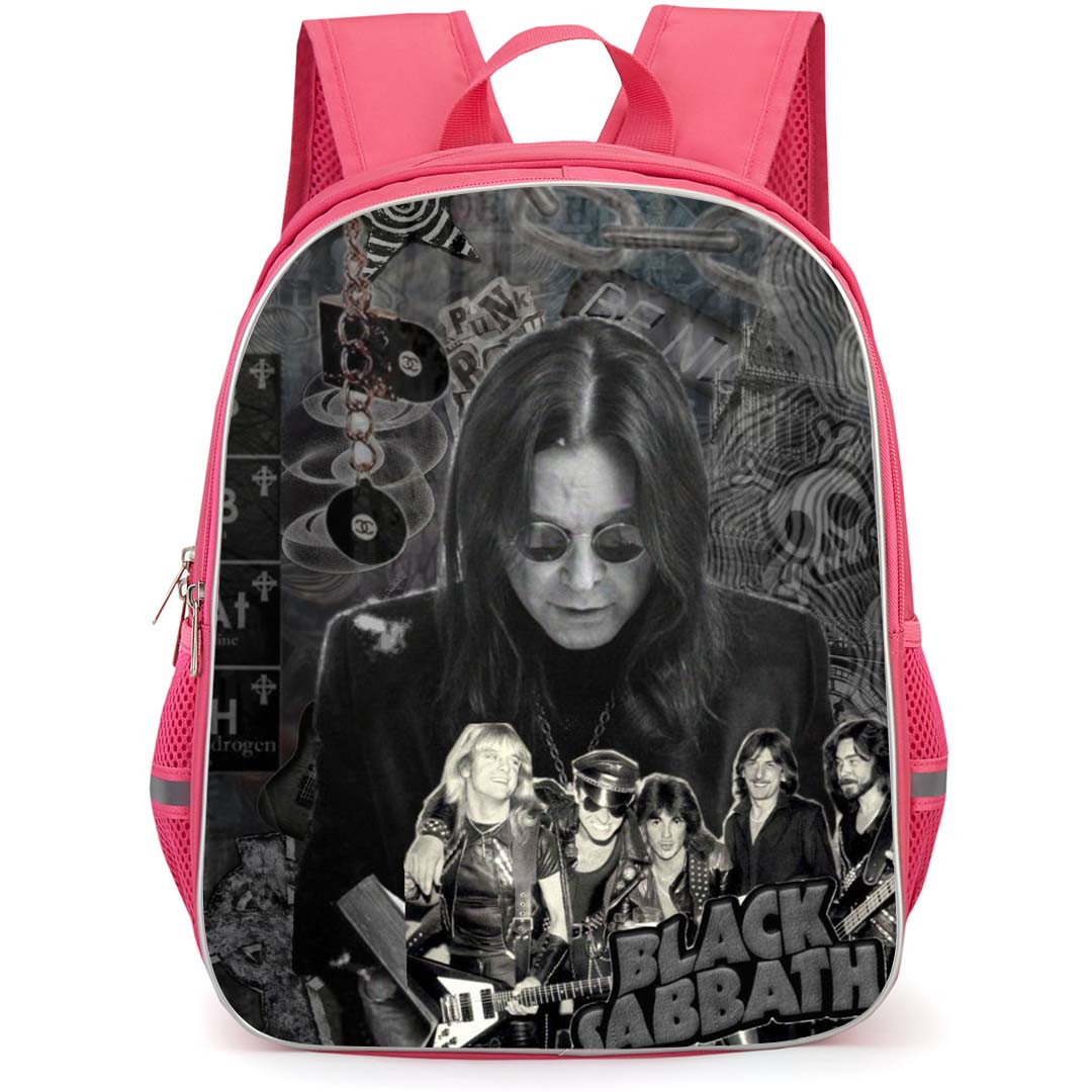Pop Star Ozzy Osbourne Backpack StudentPack - On Black Sabbath Retro Poster