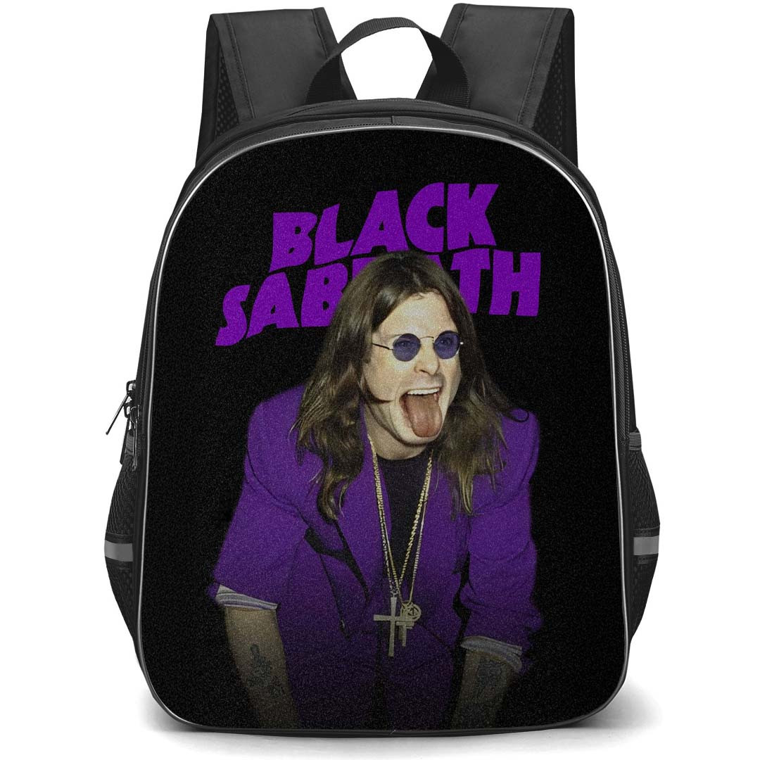 Pop Star Ozzy Osbourne Backpack StudentPack - Heavy Metal God Showing Tongue Poster