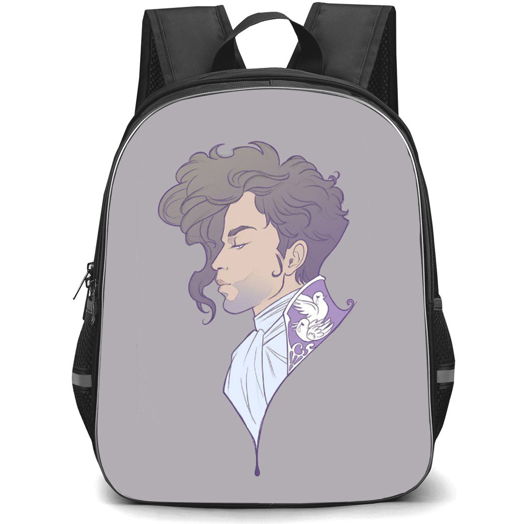 Prince Backpack School Bag StudentPack - Fierce Side Portrait Cartoon Art