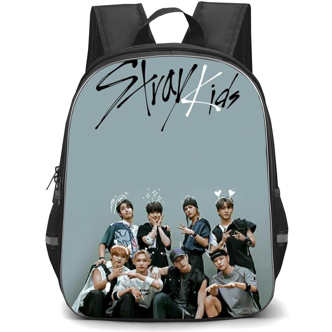 Stray Kids Backpack StudentPack - Stray Kids Member On Gray Background