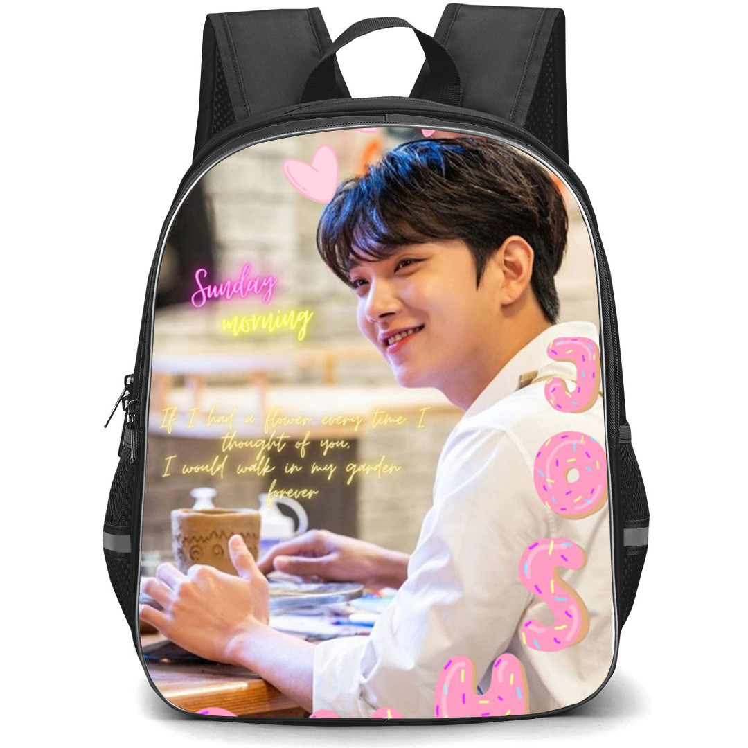 Seventeen Joshua Hong Backpack StudentPack - Joshua Hong Looking Back Smiling Poster