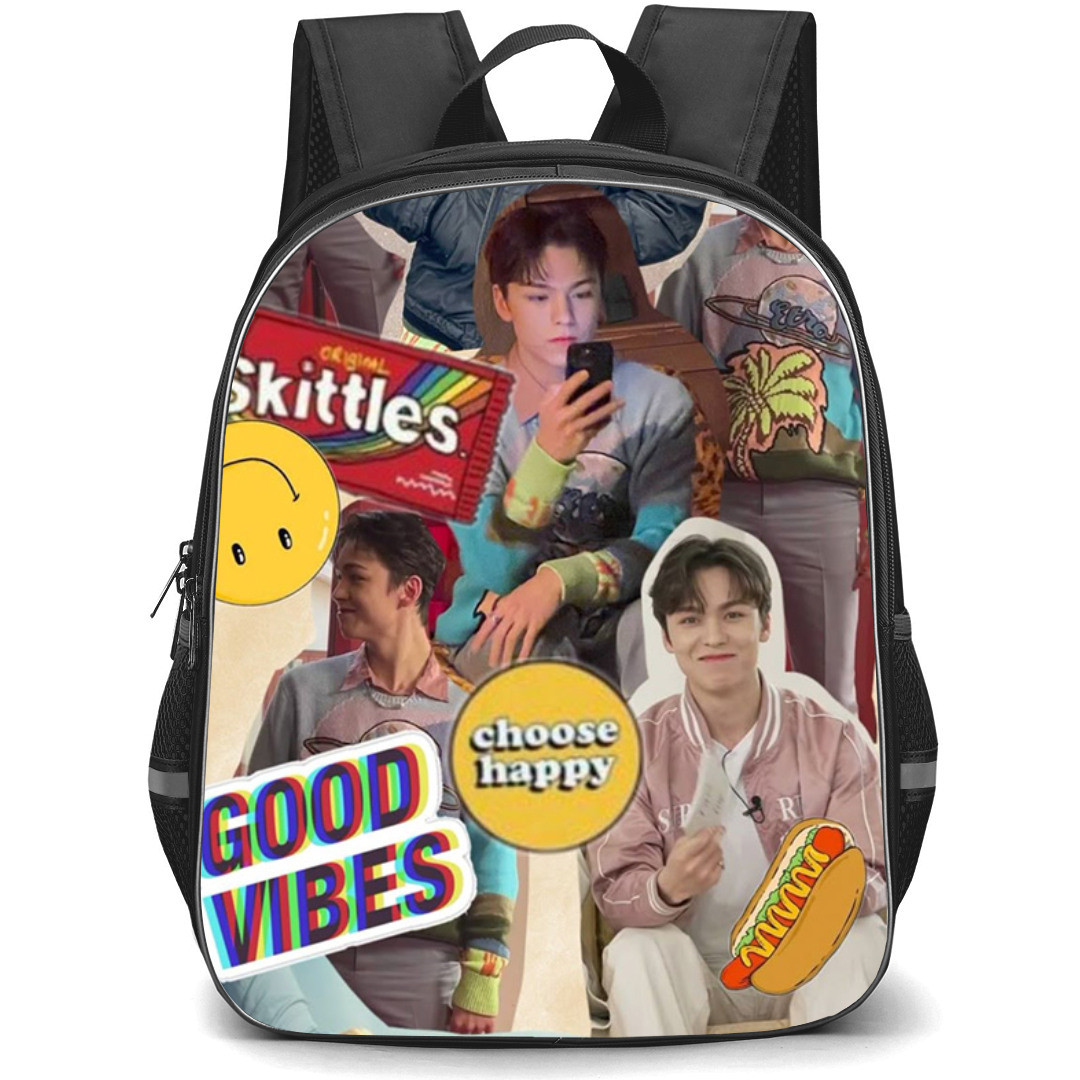 Seventeen Vernon Backpack StudentPack - Vernon Choose Happy Collage Poster