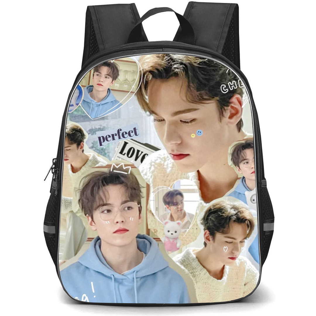 Seventeen Vernon Backpack StudentPack - Vernon Cute Candid Collage Poster