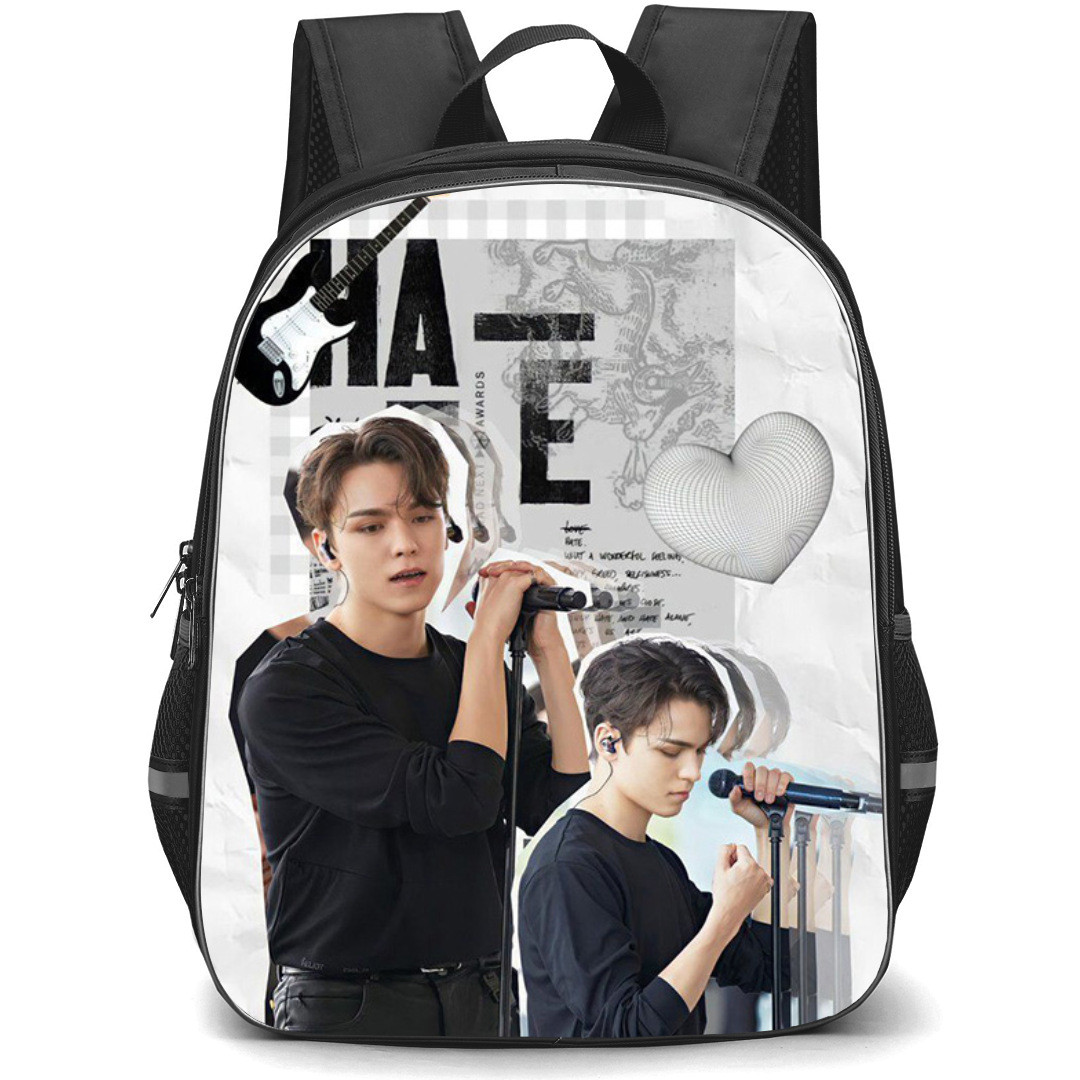 Seventeen Vernon Backpack StudentPack - Vernon Singing On White Background