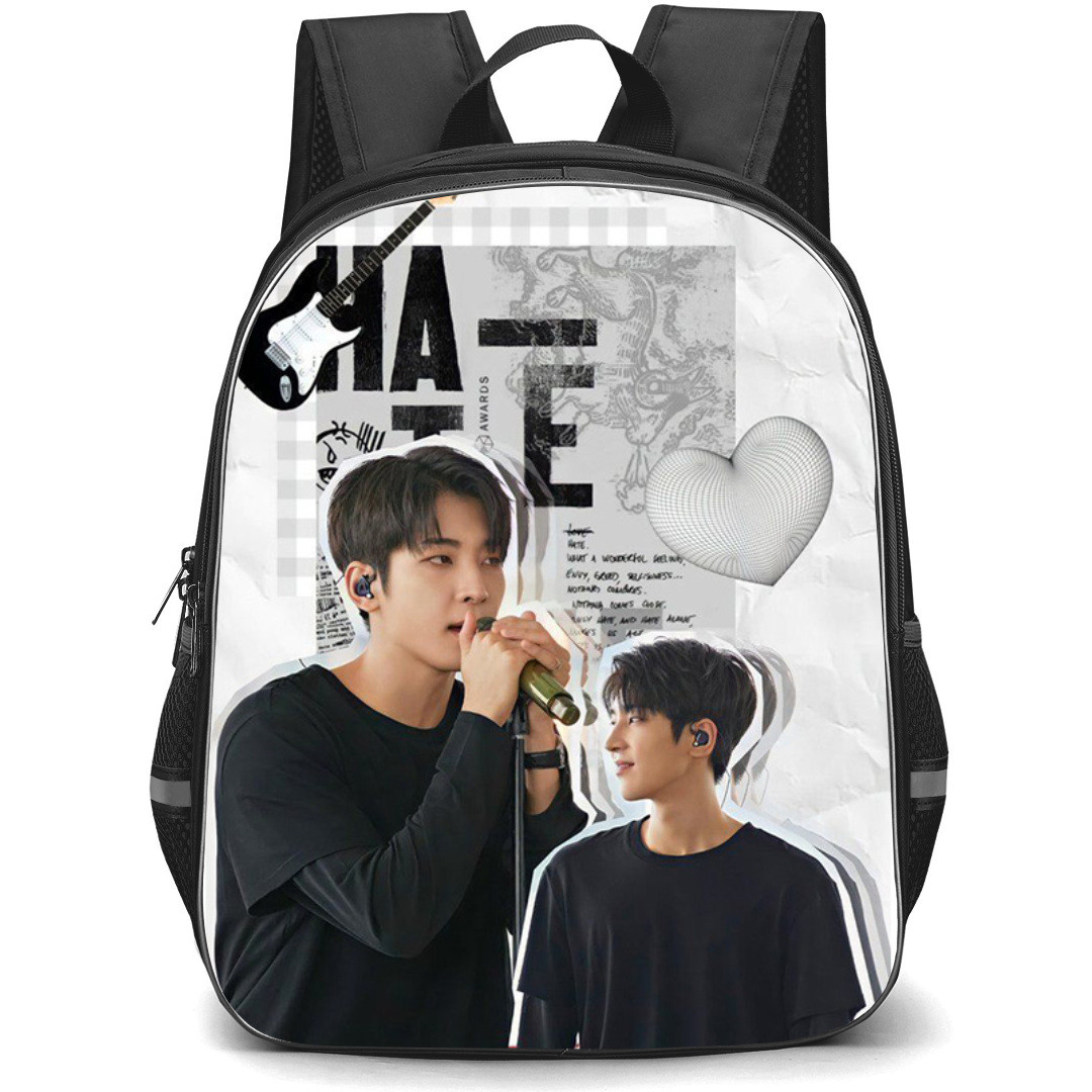 Seventeen Wonwoo Backpack StudentPack - Wonwoo Singing On White Background