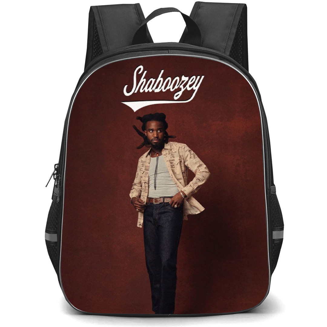Shaboozey Castle Backpack StudentPack - Shaboozey Standing On Dark Red Background