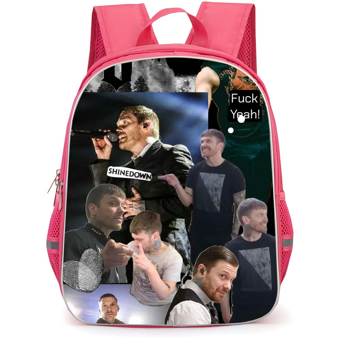 Shinedown Backpack School Bag StudentPack - Shinedown Band Member Collage Poster
