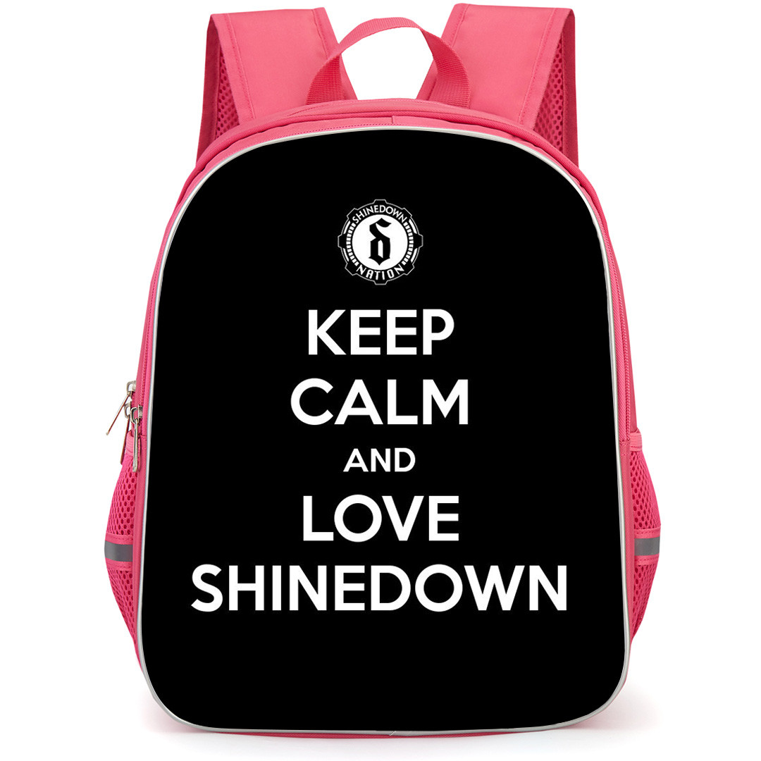 Shinedown Backpack School Bag StudentPack - Shinedown Keep Calm And Love Shinedown Poster