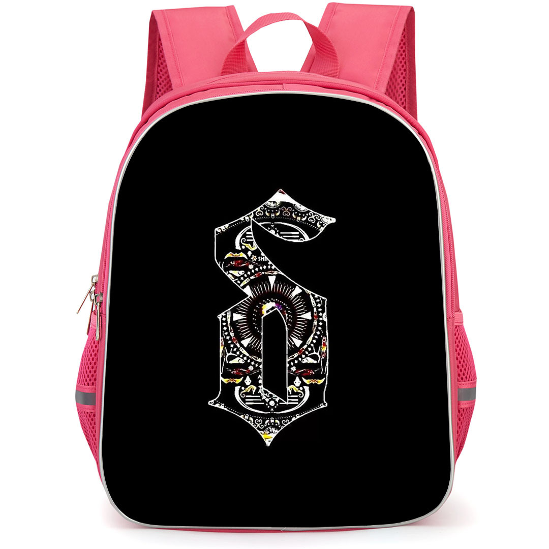 Shinedown Backpack School Bag StudentPack - Shinedown Logo On Black Background