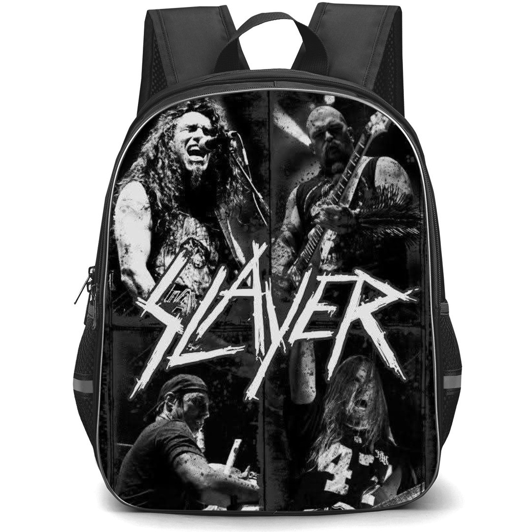 Slayer Backpack School Bag StudentPack - Band Playing Grayscale