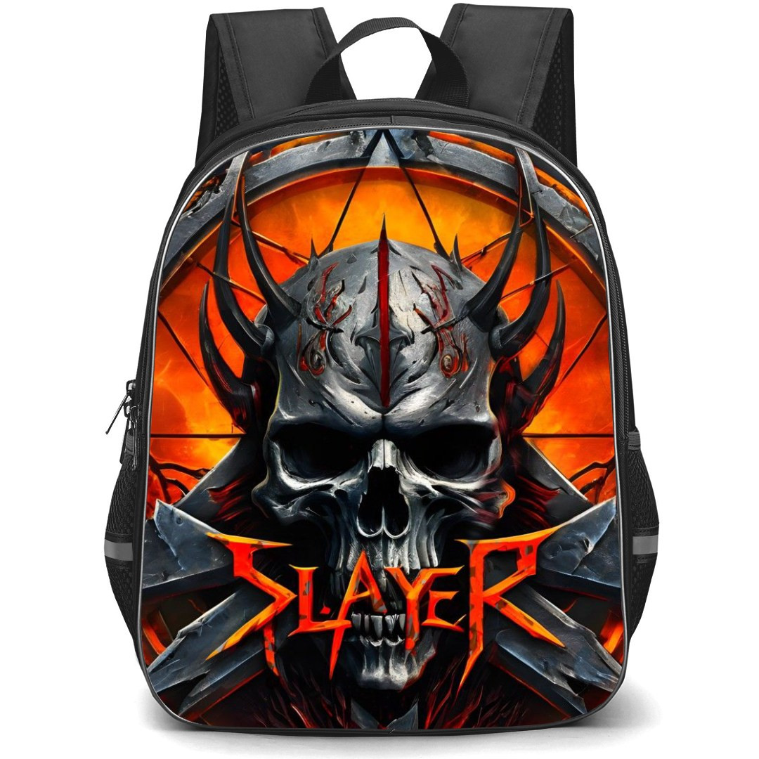 Slayer Backpack School Bag StudentPack - Fierce Skull Band Poster
