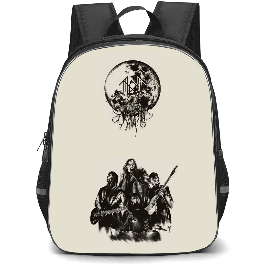 Sleep Token Backpack School Bag StudentPack - Sleep Token Take Me Back To Eden Album Art with Beiger Background
