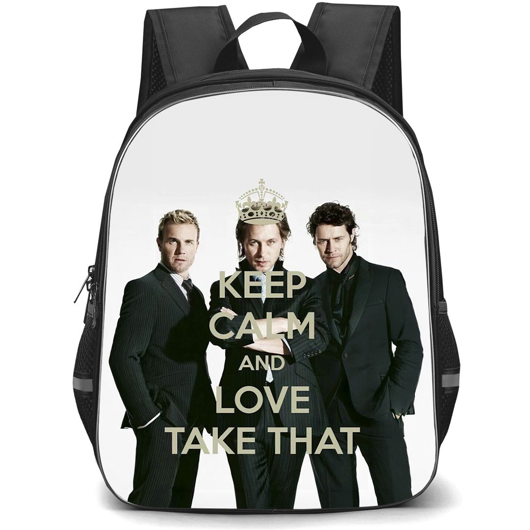 Take That Backpack School Bag StudentPack - Take That Keep Calm And Love Poster