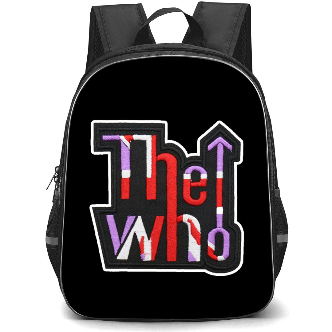 The Who Backpack School Bag StudentPack - The Who Embroidered Patch Logo Sticker