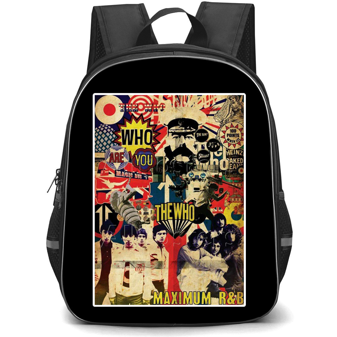 The Who Backpack School Bag StudentPack - The Who Japan Tour 2008 Concert Poster Sticker