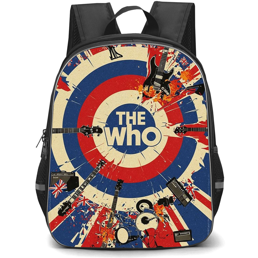 The Who Backpack School Bag StudentPack - The Who Retro Digital Illustration Art Poster