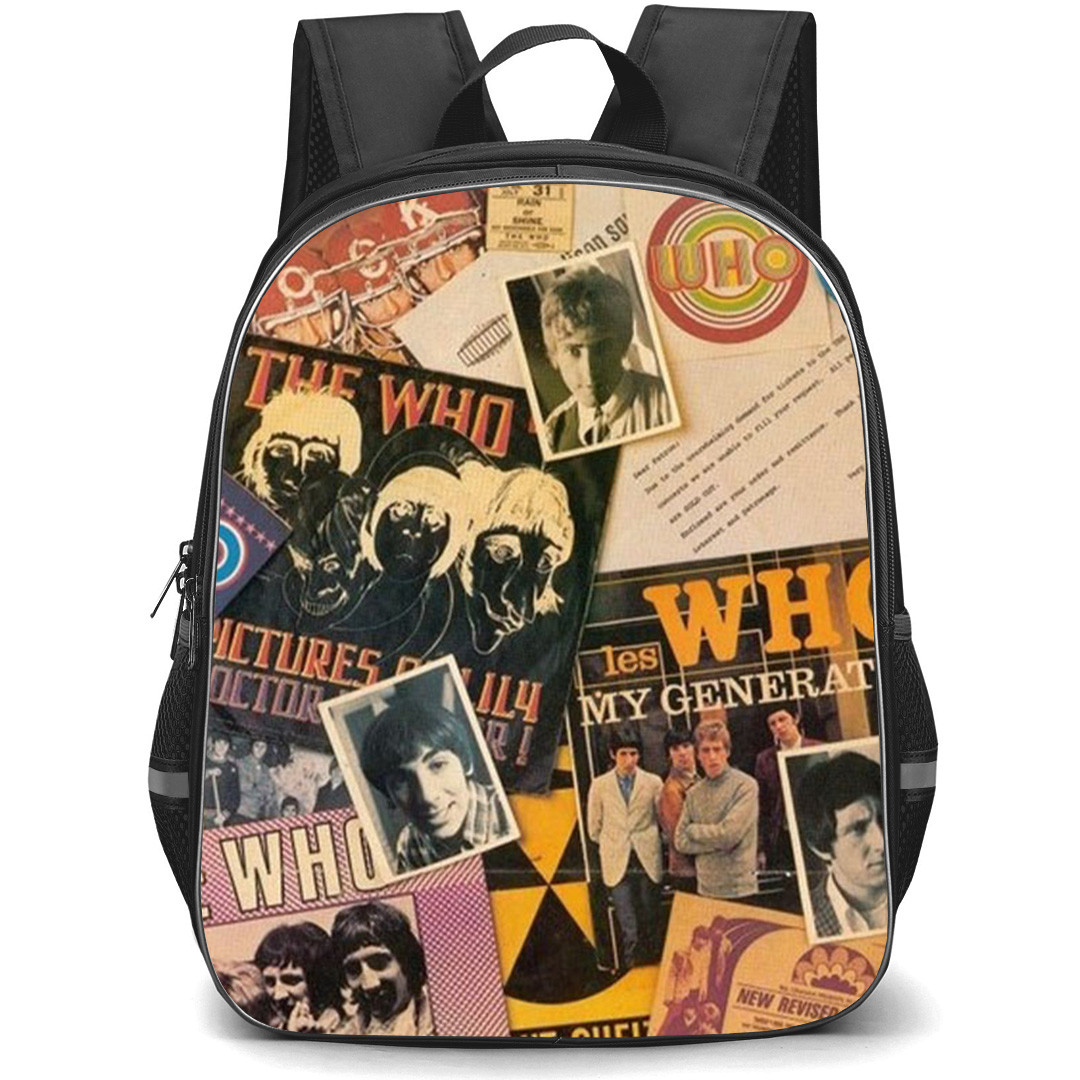 The Who Backpack School Bag StudentPack - The Who Scrapbook Centerfold Magazine Poster