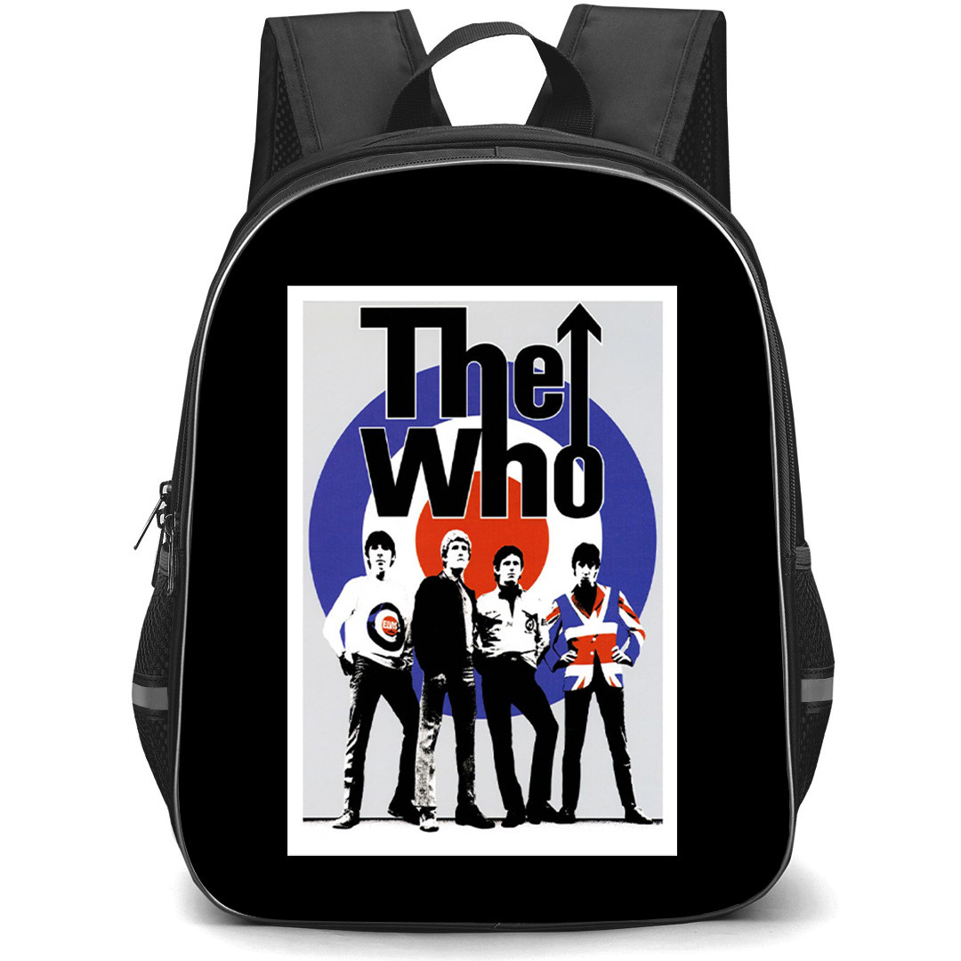 The Who Backpack School Bag StudentPack - The Who Silver Anniversary Poster Sticker