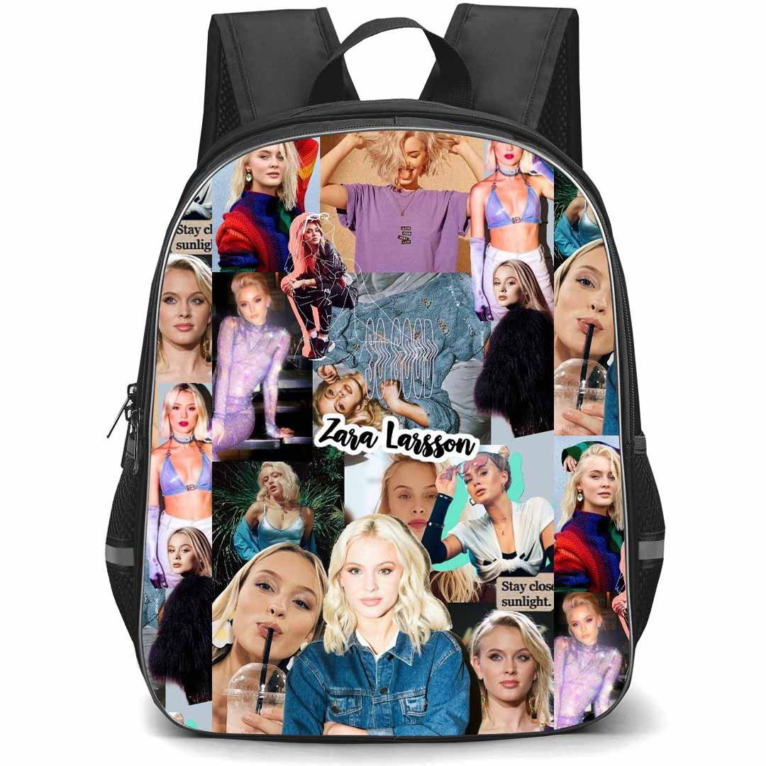 Zara Larsson Backpack School Bag StudentPack - Zara Larsson Collage Poster